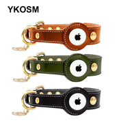 Apple AirTag Leather Leash Collar for Dog