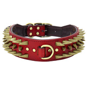 Spiked Studded Leather Dog Collar