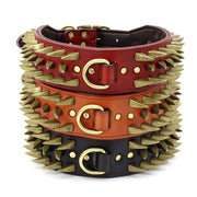 Spiked Studded Leather Dog Collar