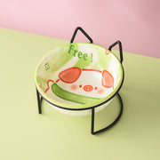 Fashion Pet Bowl Steel and Ceramic