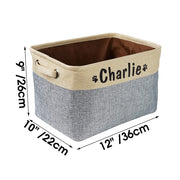 Personalized Pet Toy Storage Basket