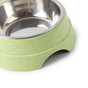 Double Pet Bowls Food & Water Feeder Stainless Steel