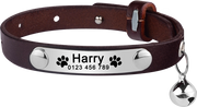 Custom Cat Collar Adjustable Leather