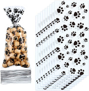 Pet Paw Print Cellophane Bags