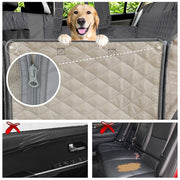 PETRAVEL Dog Car Seat Cover Waterproof Pet Travel Dog Carrier Hammock Car Rear Back Seat Protector Mat Safety Carrier For Dogs - Pacco Pet