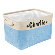 Personalized Pet Toy Storage Basket