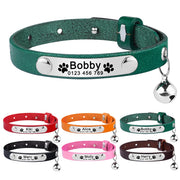 Custom Cat Collar Adjustable Leather