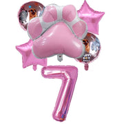 Pink Dog Paw Theme Birthday Party Decoration