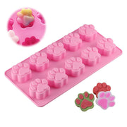 Puppy Dog Paw & Bone Trays Silicone Treat Molds