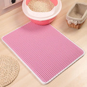 Waterproof Pet Cat Litter Mat Foldable EVA Double-Layer Cats Mat Bottom Non-slip Pet Litter Cat Mat Layer Pet Litter Catcher Mat - Pacco Pet