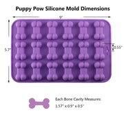 Puppy Dog Paw & Bone Trays Silicone Treat Molds