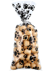 Pet Paw Print Cellophane Bags