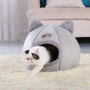 Removable Cat Bed Warm Pet Cat House Cave Winter Puppy Kitten Dog Cushion Mat Small Dogs Cats House Kennel Nest Indoor Cama Gato - Pacco Pet