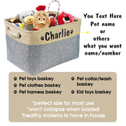 Personalized Pet Toy Storage Basket