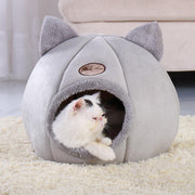 Removable Cat Bed Warm Pet Cat House Cave Winter Puppy Kitten Dog Cushion Mat Small Dogs Cats House Kennel Nest Indoor Cama Gato - Pacco Pet