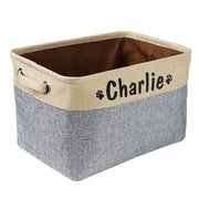 Personalized Pet Toy Storage Basket