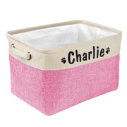 Personalized Pet Toy Storage Basket