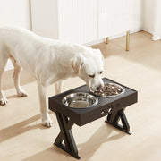 Double Bowls with Stand Adjustable Height - Pacco Pet