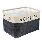 Personalized Pet Toy Storage Basket