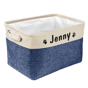 Personalized Pet Toy Storage Basket